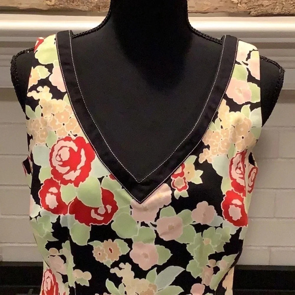 Amazing Talbots V Neck Floral Dress Womens Sz 10 - Picture 2 of 8